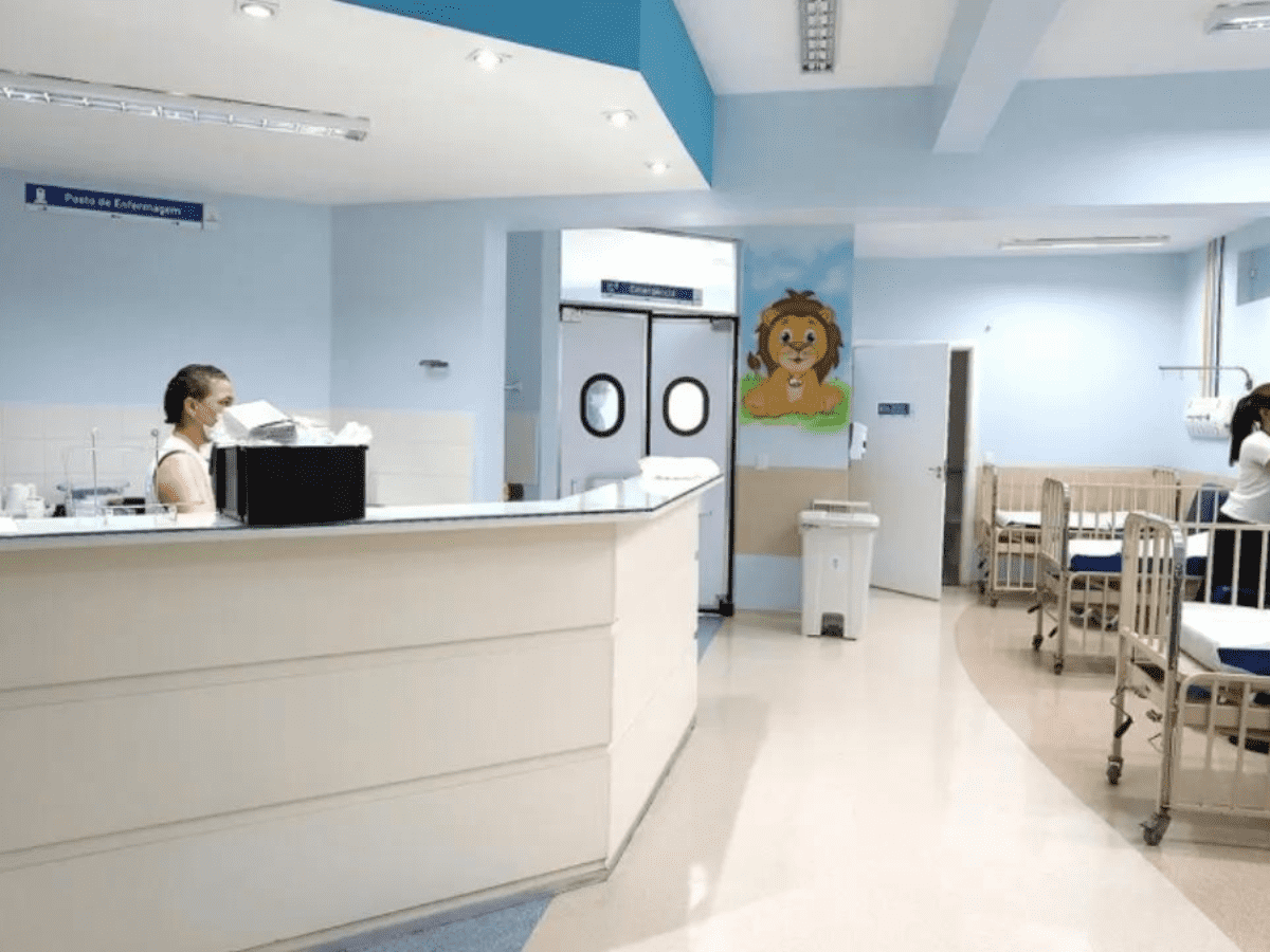 Recepção do Hospital Municipal Mário Gattinho (Foto: Fernanda Sunega/PMC)