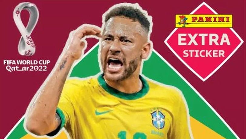 Figurinha do Neymar do álbum da Copa do Mundo do Qatar é