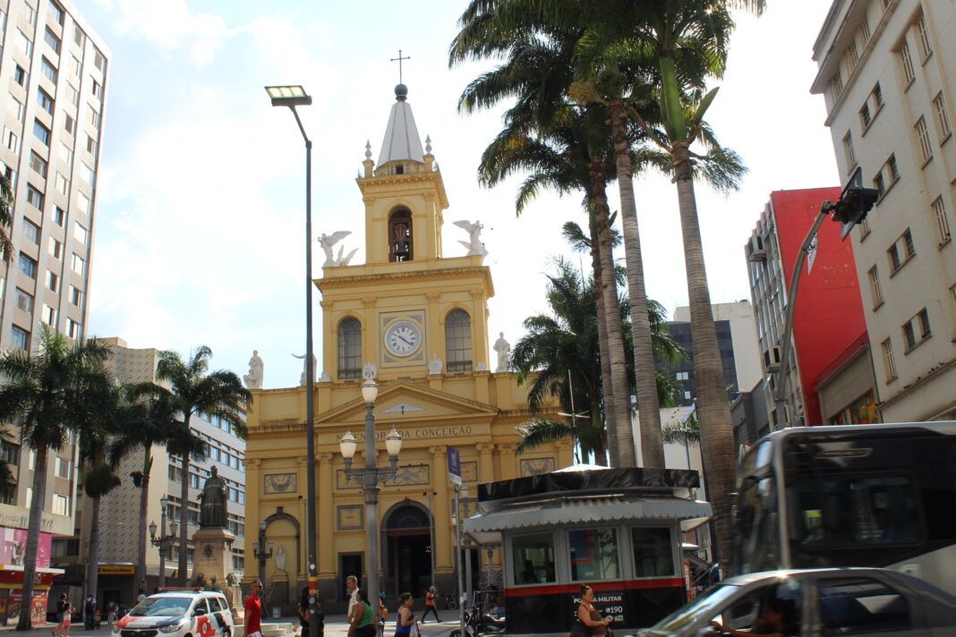 Catedral no Centro de Campinas, no largo da Catedral, é um dos marcos históricos da cidade