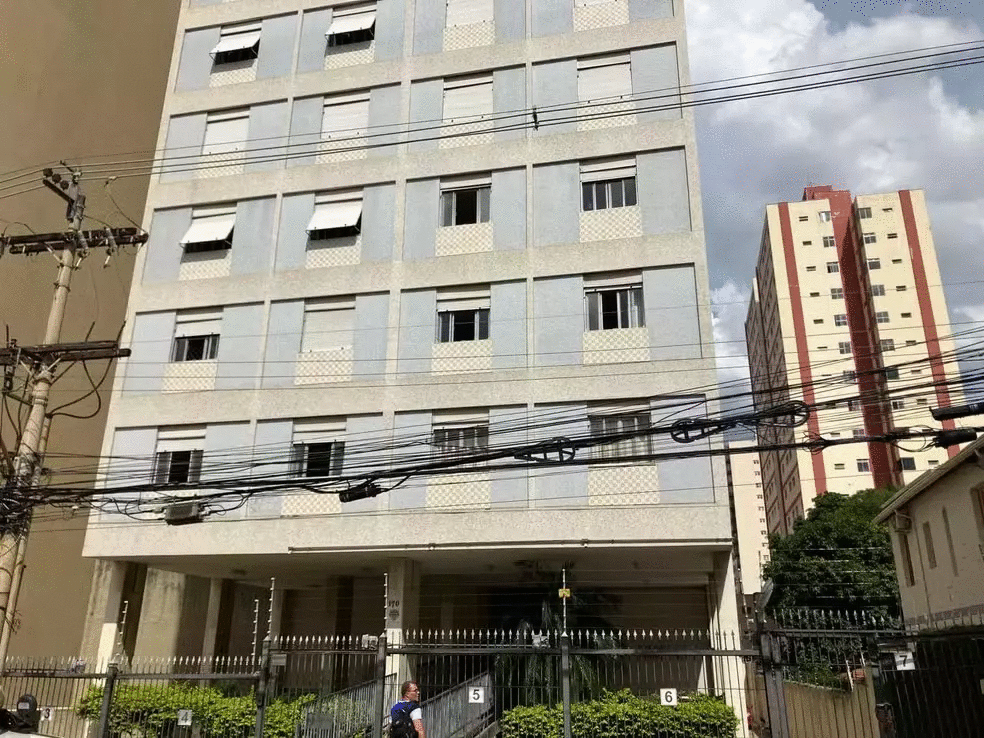 Edifício Fênix, no bairro Botafogo, em Campinas, onde aconteceo o incêndio (Foto: reprodução/ EPTV - Campinas)