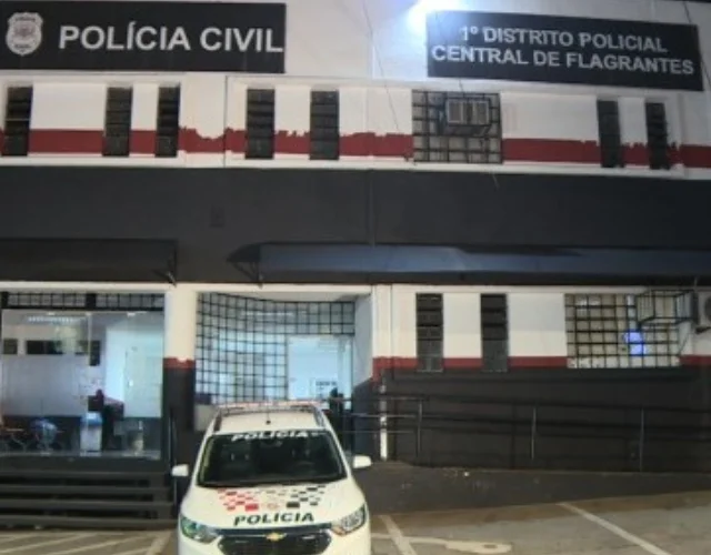 Fachada do 1º DP (Distrito Policial) de Campinas (Foto: Reprodução/EPTV Campinas)