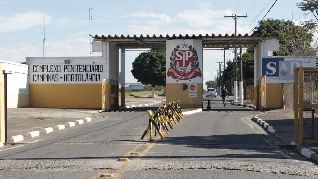 Entrada do Complexo Penitenciário Campinas-Hortolândia (Foto: Denny Cesare/Código 19)