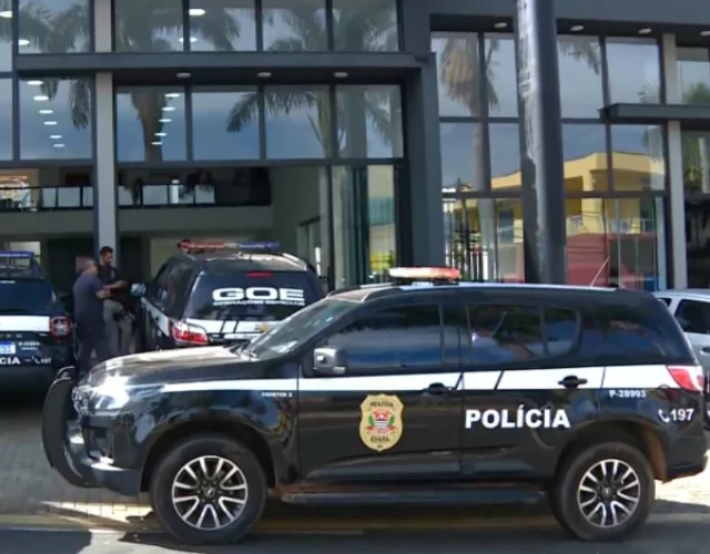 Polícia Civil mirou lojas automotivas na operação (Foto: Reprodução/EPTV Campinas)
