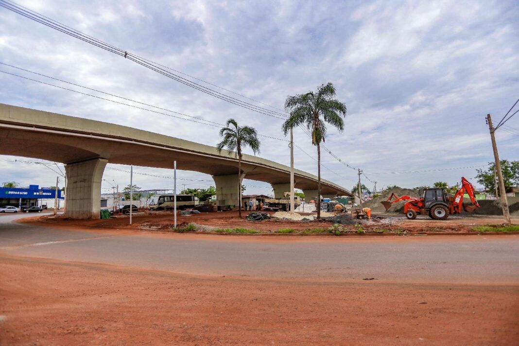 Viaduto da avenida Brasil em Ribeirão Preto