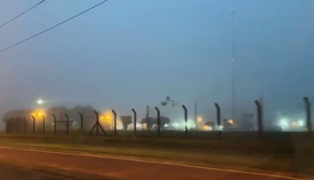 Neblina no aeroporto Leite Lopes em Riberão Preto
