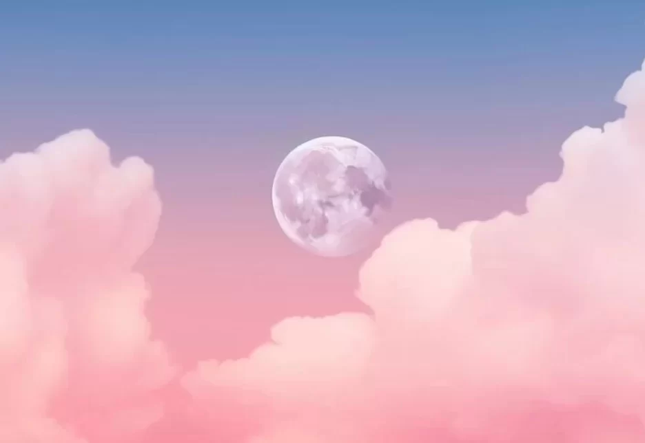 lua cheia rosa