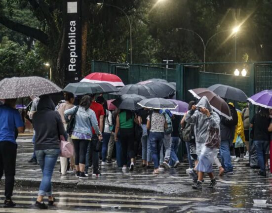 pessoas, chuvas, guarda-chuvas, rua