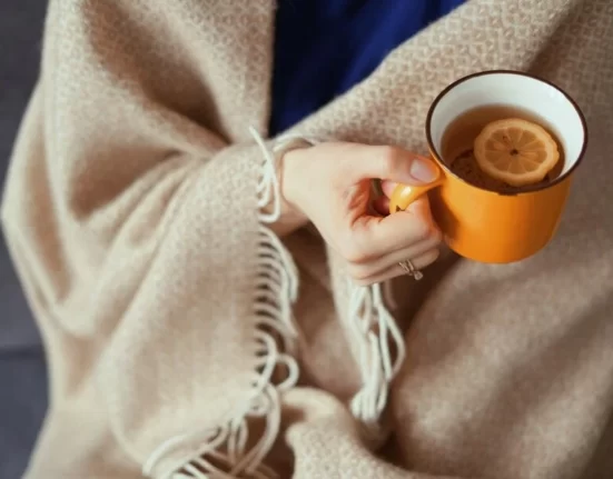 chá, cobertor, esfriou, frio